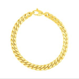 14k Yellow Gold Cuban Link Bracelet